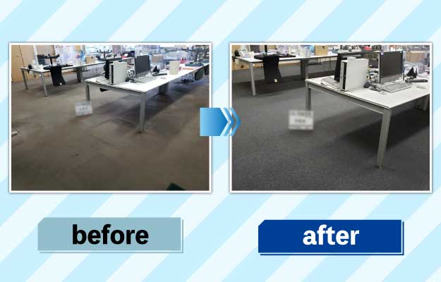 風呂場掃除の前後の写真